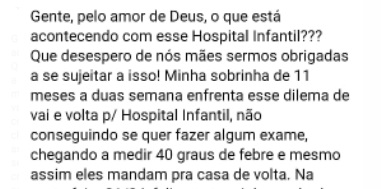 reclamação rede social