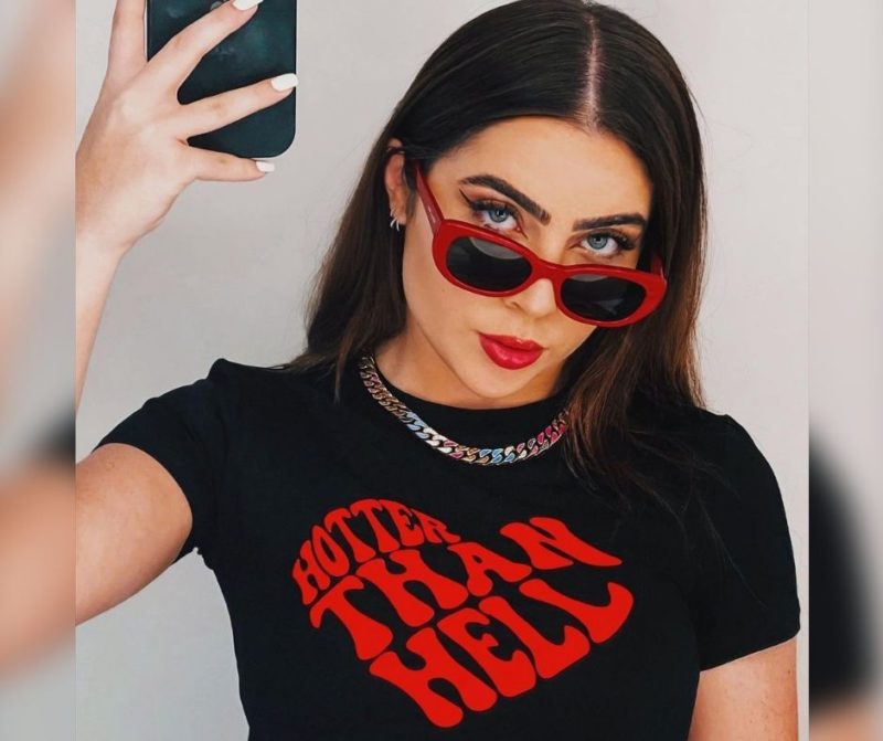 F&atilde; tatua rosto de Jade Picon e choca influenciadora – Foto: Jade Picon/Reprodu&ccedil;&atilde;o/ND