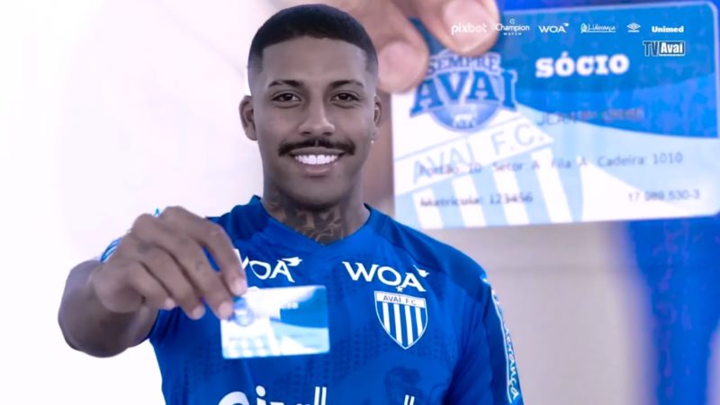 Avaí anunciou a contratação do meia Jean Pyerre, ex-Grêmio