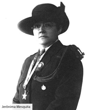 Jer&ocirc;nima Mesquita esteve &agrave; frente de v&aacute;rios movimentos pelos direitos das mulheres e foi homenageada, sendo escolhido o dia do seu anivers&aacute;rio para o Dia Nacional da Mulher – Foto: Movimento Bandeirantes/Reprodu&ccedil;&atilde;o/ND