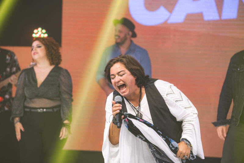 Elis Cardoso interpretou Janis Joplin – Foto: Jos&eacute; Somensi Fotografia/ND