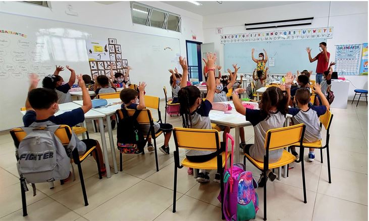 Na Escola do Futuro da Tapera, a disciplina de Libras é oferecida como componente curricular a 140 estudantes do primeiro ao quinto ano &#8211; Foto: PMF/Divulgação/ND
