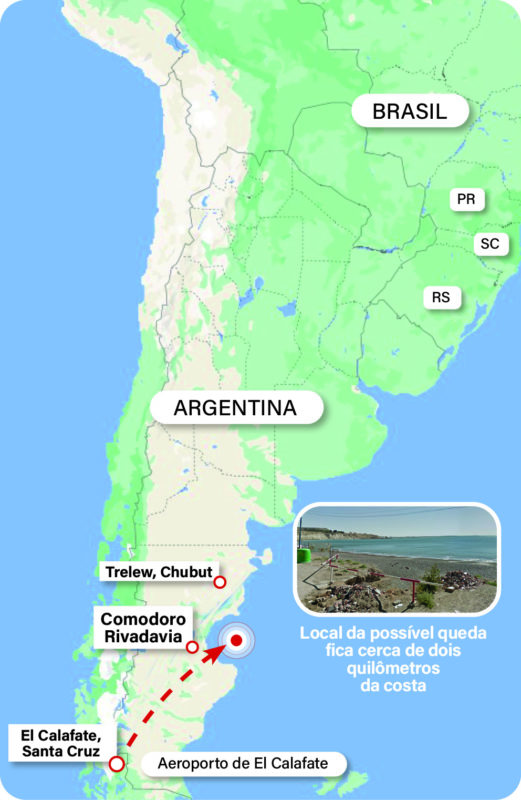 La señal del celular de uno de los pasajeros redirige la búsqueda de un avión brasileño desaparecido a Argentina.  – Foto: Gil Jesús/ND