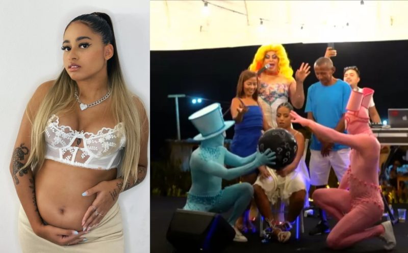 MC Loma descobre sexo do beb&ecirc; em ch&aacute; de revela&ccedil;&atilde;o transmitido nas redes sociais – Foto: Reprodu&ccedil;&atilde;o/ND