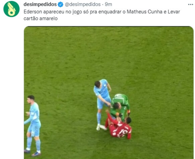 &nbsp; &nbsp; &nbsp; &nbsp; &nbsp; &nbsp; &nbsp; &nbsp; &nbsp; &nbsp; &nbsp; &nbsp; &nbsp; Memes de City x Atl&eacute;tico de Madrid – Foto: Twitter