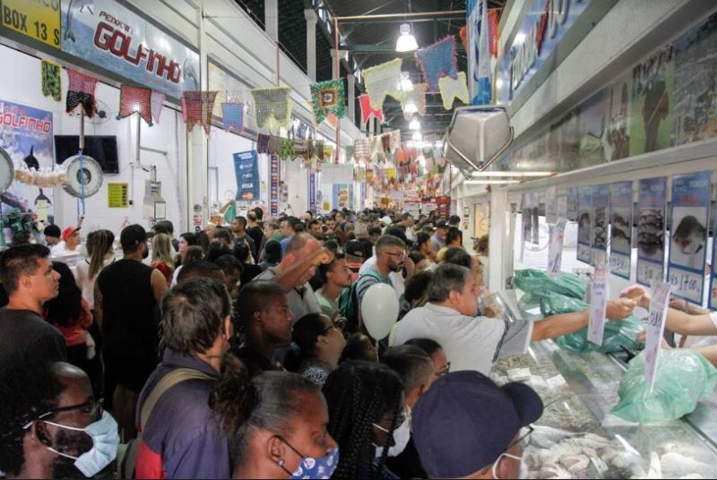 Mercado P&uacute;blico ao longo desta quinta-feira – Foto: Leo Munhoz/ND