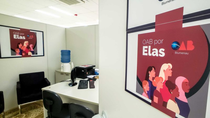 Advogadas volunt&aacute;rias ir&atilde;o orientar gratuitamente mulheres na delegacia de Blumenau – Foto: Divulga&ccedil;&atilde;o/OAB Blumenau/ND