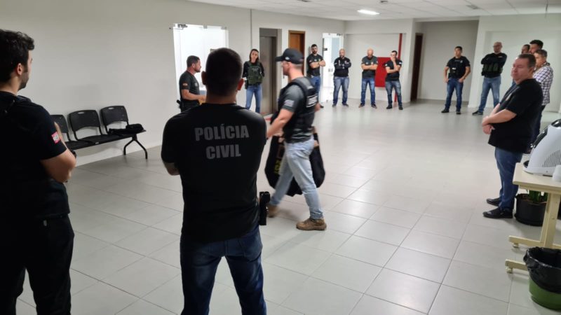 Segunda fase da Opera&ccedil;&atilde;o Meu Nome N&atilde;o &eacute; Jhony – Foto: Pol&iacute;cia Civil de SC/Divulga&ccedil;&atilde;o/ND