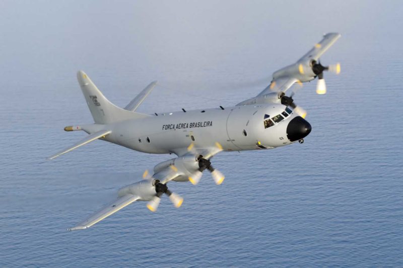 Os avi&otilde;es foram flagrados sobrevoando a cidade de Florian&oacute;polis – Foto: FAB/Divulga&ccedil;&atilde;o/ND