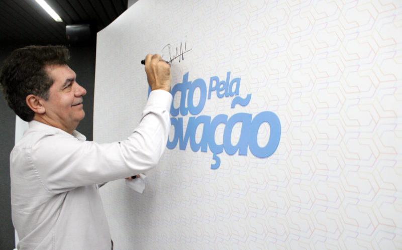 Crici&uacute;ma e entidades assinam Pacto pela Inova&ccedil;&atilde;o – Foto: Jhulian Pereira/Decom/ND