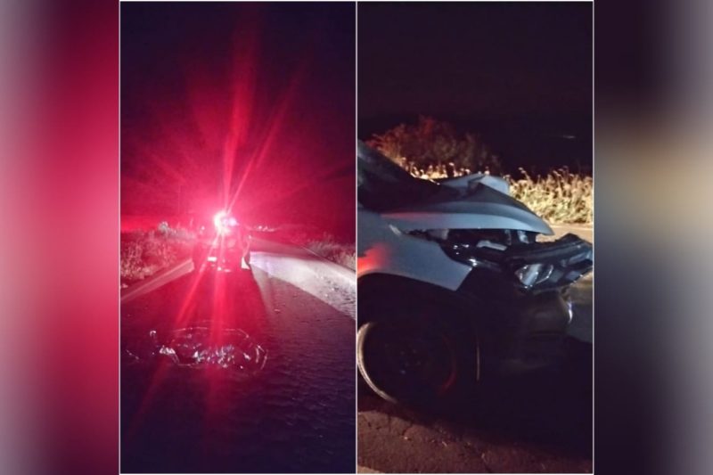 Idoso morreu ap&oacute;s moto tombar. – Foto: PMRV/Divulga&ccedil;&atilde;o/ND