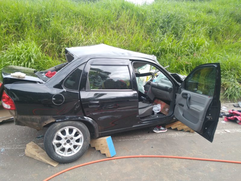 Acidente ocorreu na tarde desta sexta-feira (29). – Foto: PMRv/Divulga&ccedil;&atilde;o/ND