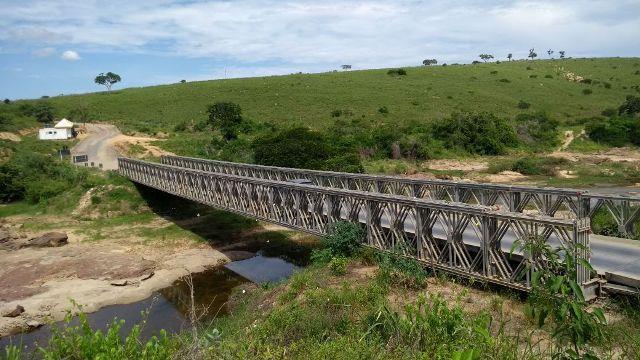 A ponte provisória será igual a construída no ano passado em Estrela, no Rio Grande do Sul &#8211; Foto: Divulgação/Exército Brasileiro/ND