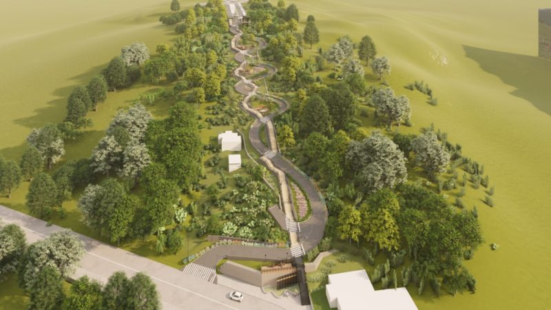 Ap&oacute;s a obra rua vai ser a mais sinuosa do mundo, com dez curvas – Foto: Prefeitura de S&atilde;o Joaquim/Divulga&ccedil;&atilde;o/ND