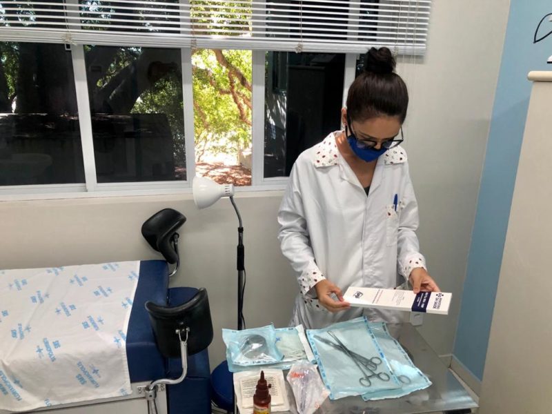 O CS (Centro de Sa&uacute;de) que mais realizou a coloca&ccedil;&atilde;o est&aacute; localizado no bairro Saco Grande – Foto: Prepara&ccedil;&atilde;o material inser&ccedil;&atilde;o DIU