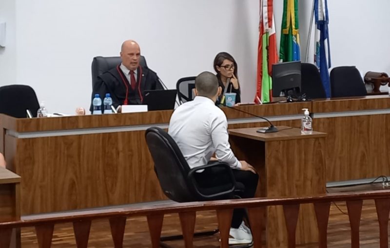 O r&eacute;u j&aacute; est&aacute; preso no Sistema Prisional de Mafra – Foto: Poder Judici&aacute;rio/Divulga&ccedil;&atilde;o ND