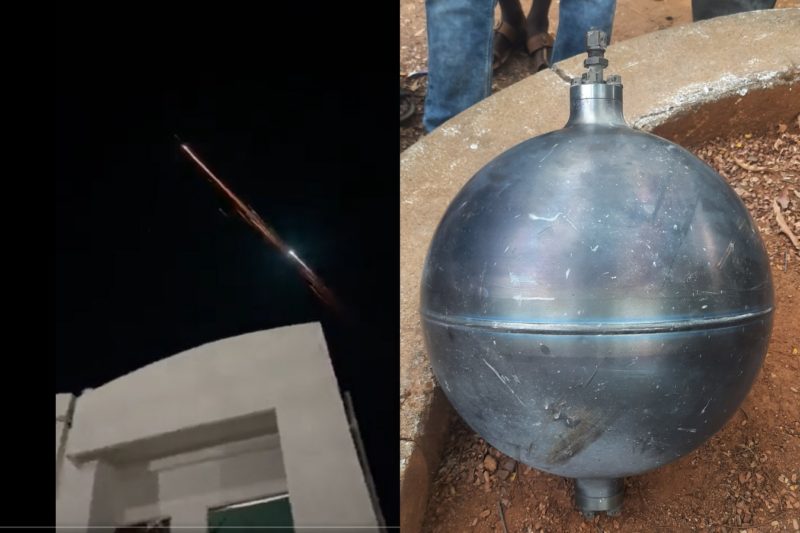 Destro&ccedil;os de foguete da China caem e deixam rastro de fogo – Foto: Interrnet/ND