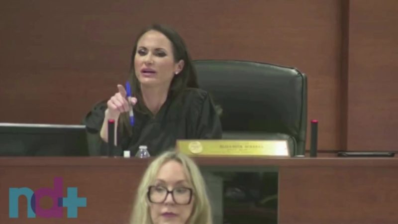 Juíza fica perplexa ao ouvir desculpa dada pela candidata ao júri &#8211; Foto: Reprodução/Internet/ND