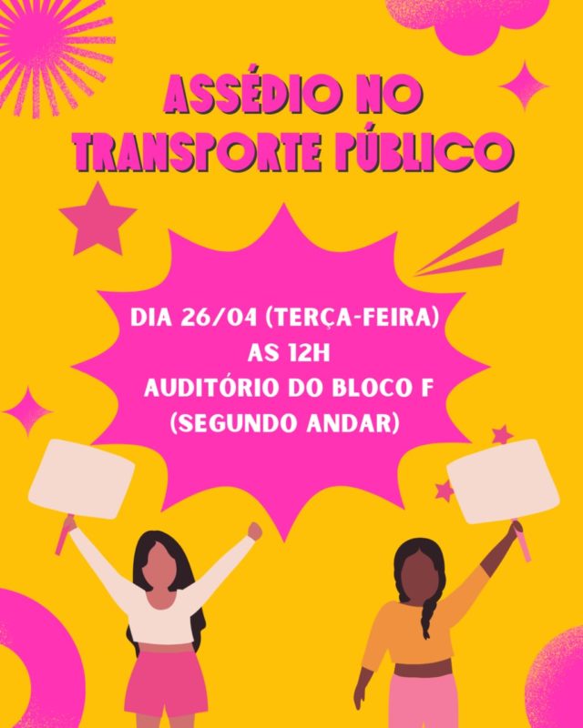 cartaz do evento contra assédio
