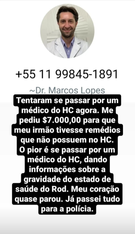 Golpista se passou por falso m&eacute;dico. Foto: Reprodu&ccedil;&atilde;o/ND