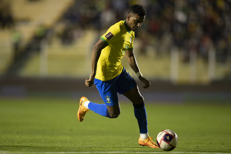 Rodrygo sumiu na Seleção Brasileira &#8211; Foto: Lucas Figueiredo/CBF/ND