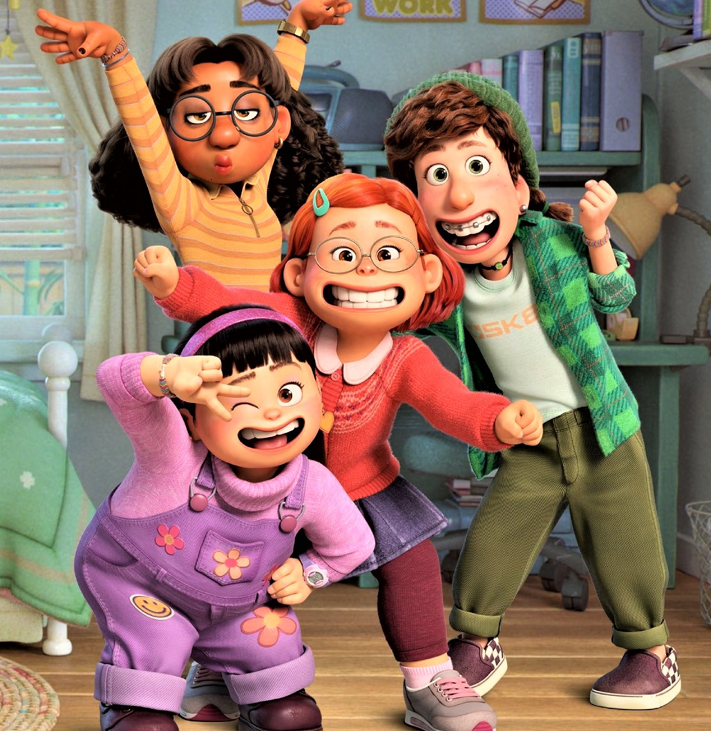 Mei, Miriam, Priya e Abby formam o quarteto de amigas que configuram parte dos personagens principais do longa-metragem – Foto: Internet/Reprodu&ccedil;&atilde;o