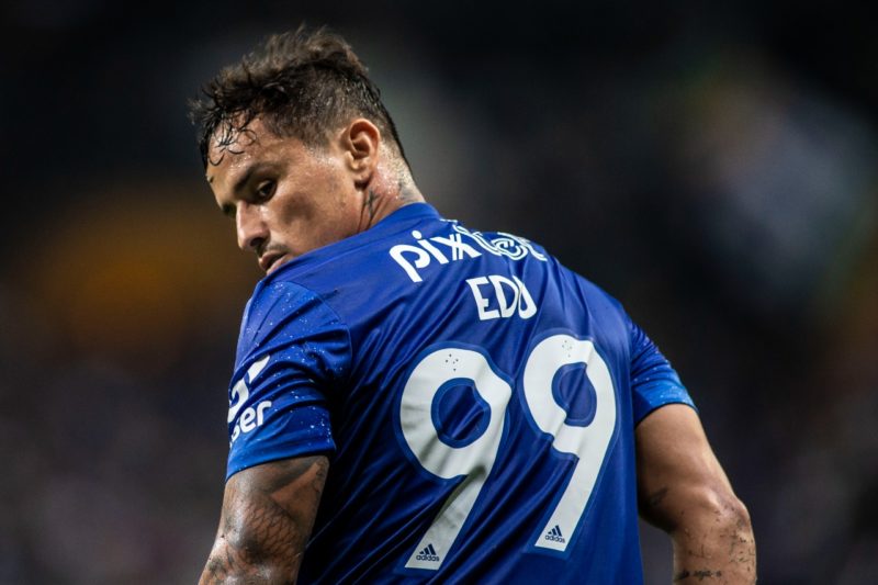 Centroavante Edu, que jogou pelo Brusque &eacute; o artilheiro do Cruzeiro. – Foto: Staff imagens/Cruzeiro EC/Divulga&ccedil;&atilde;o/ND