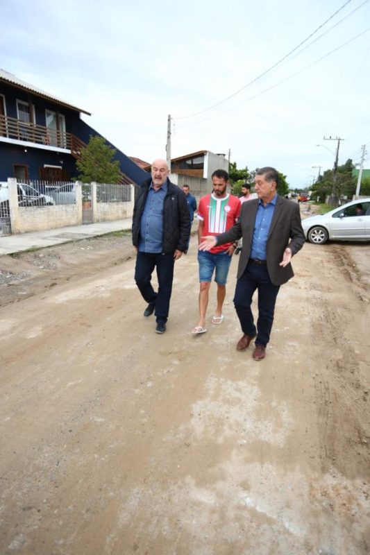 Top&aacute;zio vistoriou obras no Sul da Ilha de SC – Foto: L&eacute;o Sousa/Divulga&ccedil;&atilde;o//ND