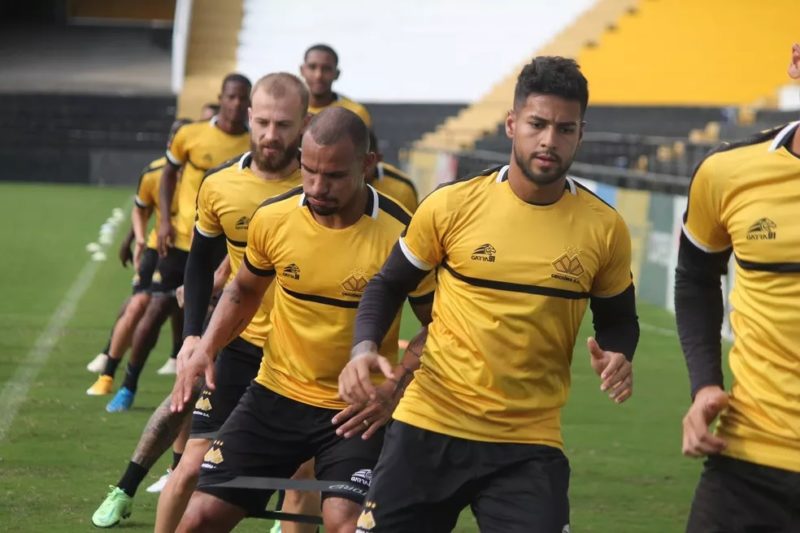 Crici&uacute;ma encerrou a prepara&ccedil;&atilde;o para o duelo contra o Londrina – Foto: Celso da Luz/Crici&uacute;ma E.C