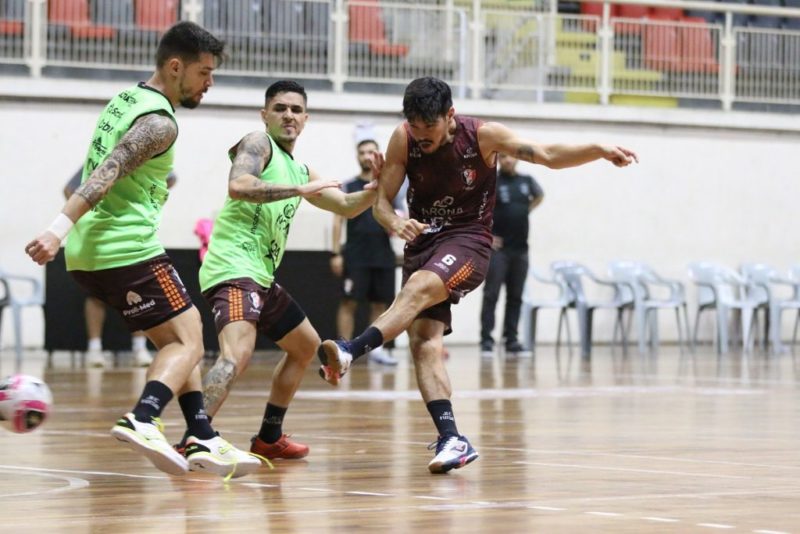 Invicto na temporada, JEC Futsal recebe o Florian&oacute;polis nesta quinta-feira (21) – Foto: Juliano Schmidt/JEC Futsal/Divulga&ccedil;&atilde;o/ND