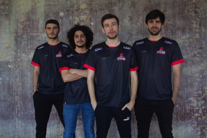 Quarteto que representa o UFSC Titans nas competi&ccedil;&otilde;es de LOL – Foto: divulga&ccedil;&atilde;o UFSC Titans