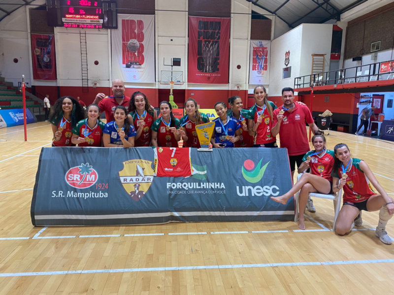 V&ocirc;lei feminino do Mampituba &eacute; campe&atilde;o brasileiro Sub-20 – Foto: Mampituba/Divulga&ccedil;&atilde;o/ND Mais