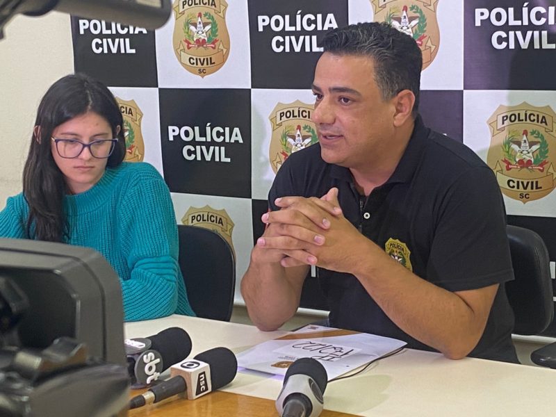 Delegado de Pol&iacute;cia Civil &Eacute;der Matte &eacute; o respons&aacute;vel pelas investiga&ccedil;&otilde;es. &mdash; Foto: Willian Ricardo/ND