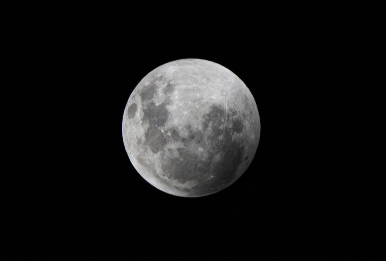 Lua observada de Brusque, no Vale do Itajaí - Yago Gomes/Arquivo Pessoal