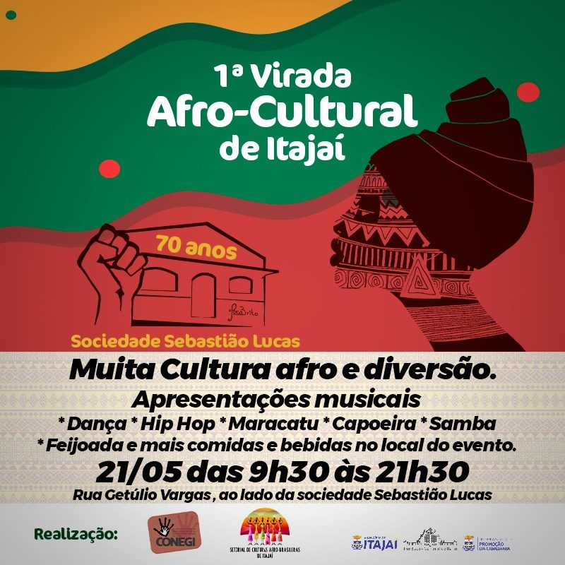 Confira programa&ccedil;&atilde;o da primeira edi&ccedil;&atilde;o da Virada Cultural – Foto: Prefeitura de Itaja&iacute;/Divulga&ccedil;&atilde;o
