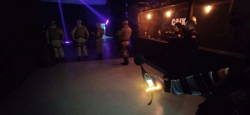 Durante a operação foi realizada a medição de decibéis – Foto: Prefeitura de São José/Reprodução/ND