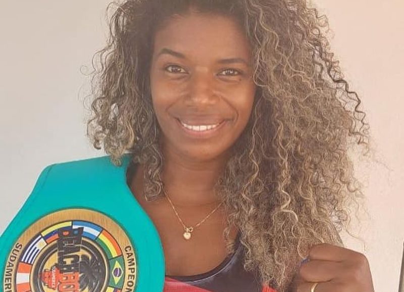 Vanessa Borba conquista cintur&atilde;o sul-americano de boxe de praia – Foto: Marc&iacute;lio Dias/Divulga&ccedil;&atilde;o/ND
