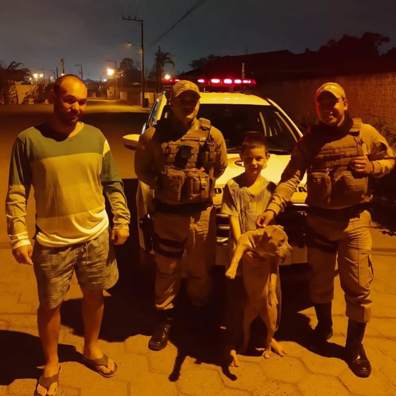 Ag&ecirc;ncia de Intelig&ecirc;ncia do 25&deg; BPM realizou opera&ccedil;&otilde;es para resgatar cachorro e objetos furtados &agrave; fam&iacute;lia – Foto: Pol&iacute;cia Militar/Divulga&ccedil;&atilde;o