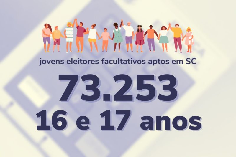 Total de eleitores jovens em SC – Foto: Foto: Divulga&ccedil;&atilde;o/ND – Arte: Altair Magagnin/ND