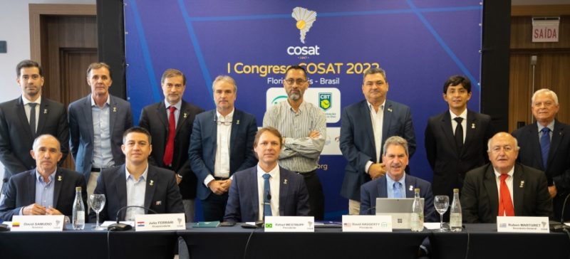 Esta foi a segunda vez na história que um presidente da ITF visitou o Brasil para um compromisso oficial &#8211; Foto: CBT/Divulgação/ND