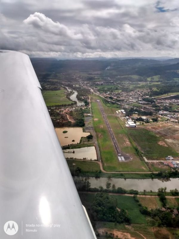 Voos testes foram feitos pela Anac e Força Aérea para assegurar a segurança dos voos &#8211; Foto: Divulgação/Ascom Rio do Sul/ND