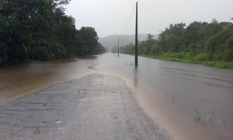Chuva intensa causou ponto de alagamento em Joinville – Foto: Prefeitura de Joinville/Divulga&ccedil;&atilde;o