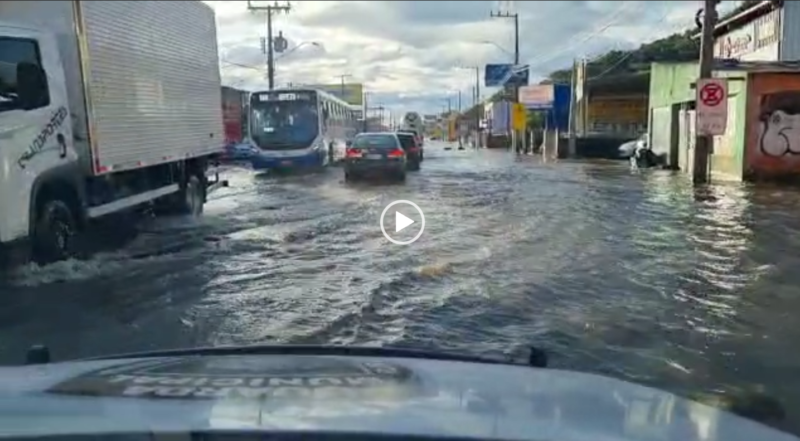 Motoristas enfrentam transtornos para acessar o Sul da Ilha &#8211; Foto: GMF/Divulgação/ND