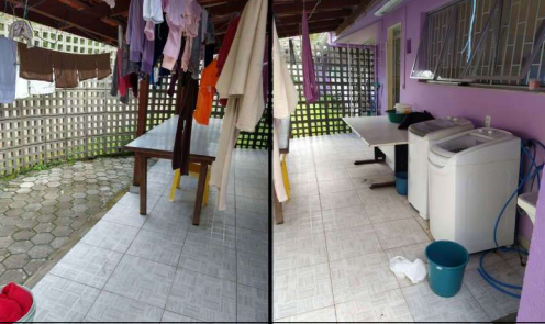 &Aacute;rea de servi&ccedil;o da Casa de Passagem de Mulheres de Florian&oacute;polis em agosto de 2021 – Foto: MPSC/Reprodu&ccedil;&atilde;o/ND