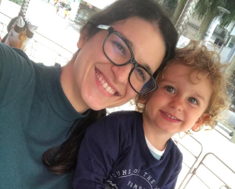 Luisa Guenther e seu filho Augusto de 2 anos e 3 meses &#8211; Foto: Arquivo pessoal/ND