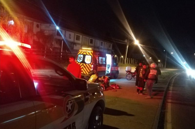 Adolescente morreu no hospital horas depois de ser atropelada na SC-418 – Foto: PMRv/Divulga&ccedil;&atilde;o