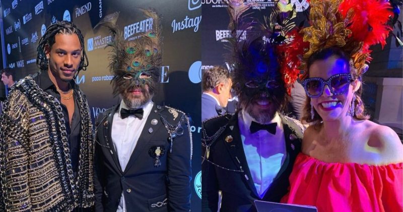 Ao lado de celebridades, catarinense marca presen&ccedil;a com look ousado no Baile da Vogue – Foto: Alex Ferrer/Arquivo pessoal/ND