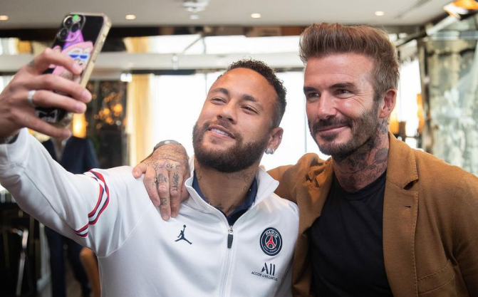 Beckham e Neymar juntos &#8211; Foto: Instagram Beckham