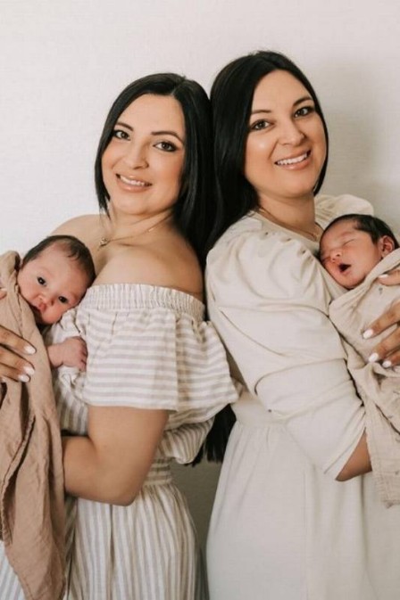 Irm&atilde;s se descrevem como melhores amigas e deram &agrave; luz no mesmo dia – Foto: Reprodu&ccedil;&atilde;o/Internet/ND