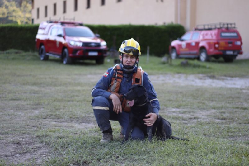 CaboCarlos Alexandre De Souza e Zaara, de Brusque – Foto: CBMSC/Divulga&ccedil;&atilde;o/ND